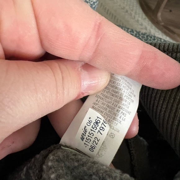 Aerie Green Sweat Pants Zip Up Size XL - Picture 9 of 9